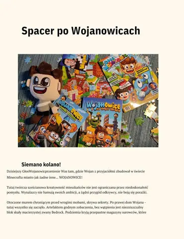 Konkurs! napisz reportaż o wojanowicach