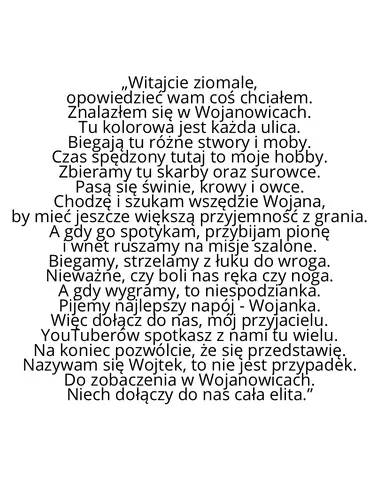 Konkurs! napisz reportaż o wojanowicach
