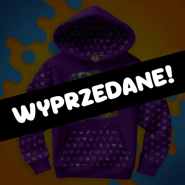 Bluza full wzór miasto Wojanowice - fioletowa