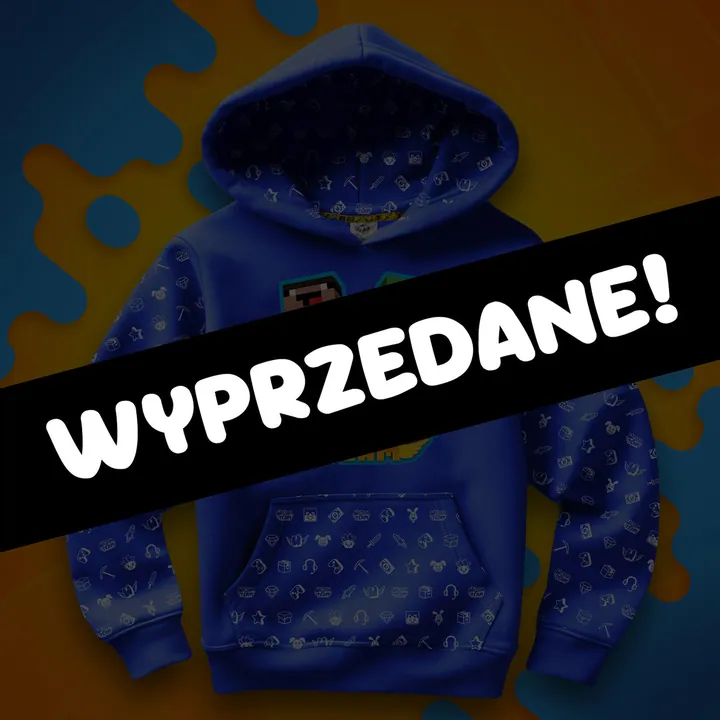 Bluza full wzór Wojan Team skiny - niebieska