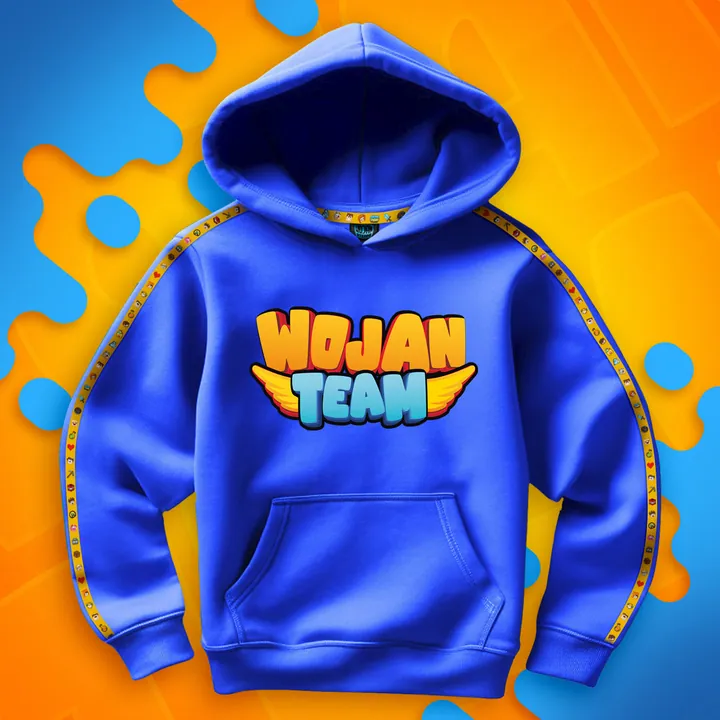 Bluza Premium z paskami Wojan Team - niebieska