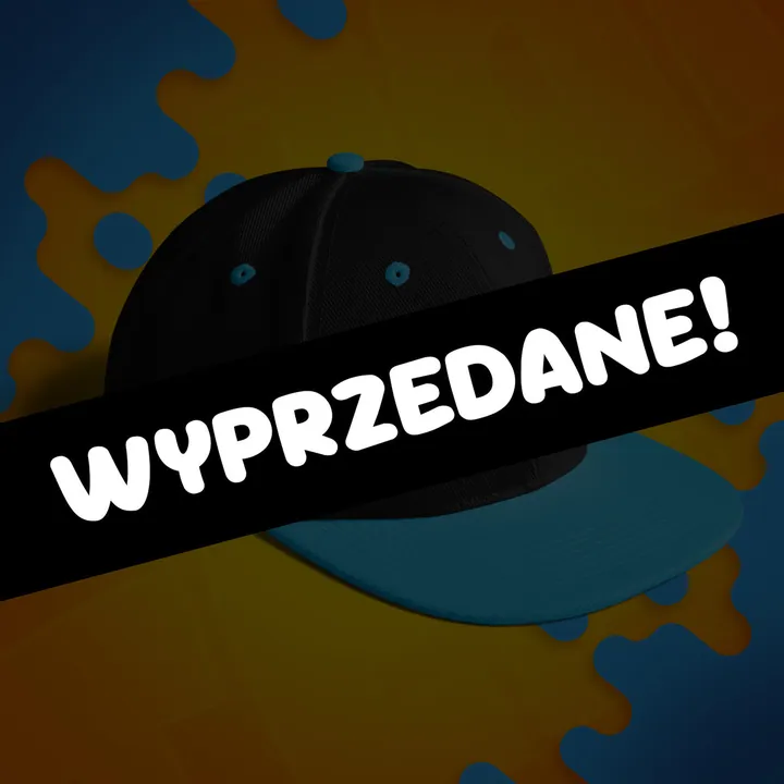 Czapka z daszkiem snapback - Noobek - niebieska