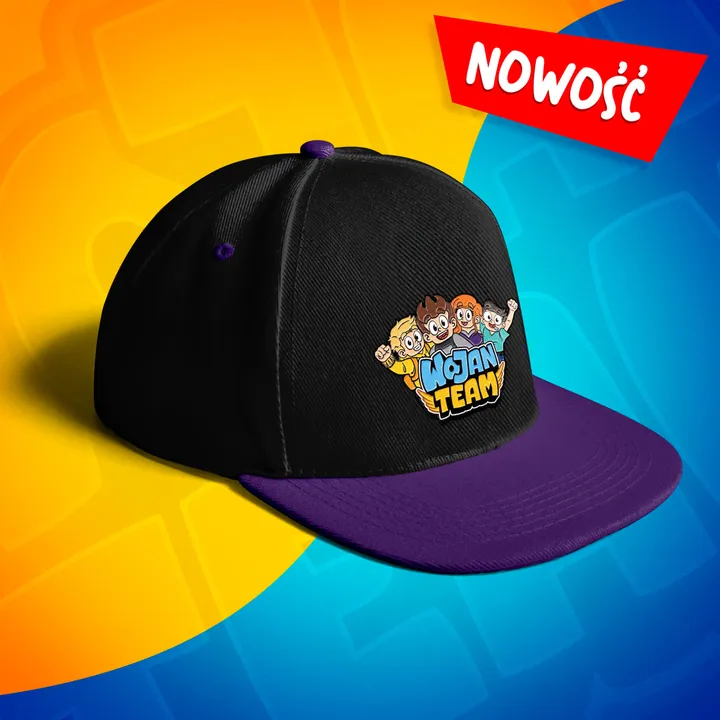Czapka z daszkiem snapback - Wojan Team - fioletowa