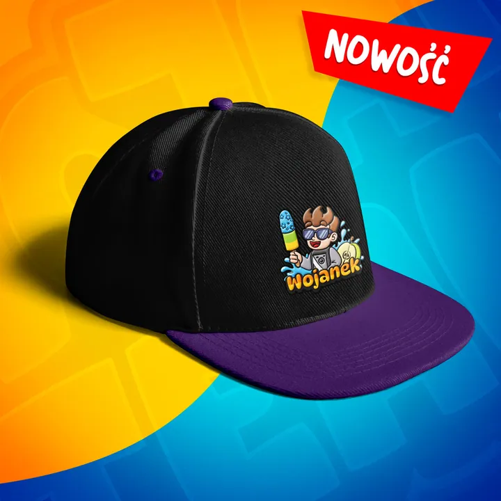 Czapka z daszkiem snapback - Wojanek - fioletowa