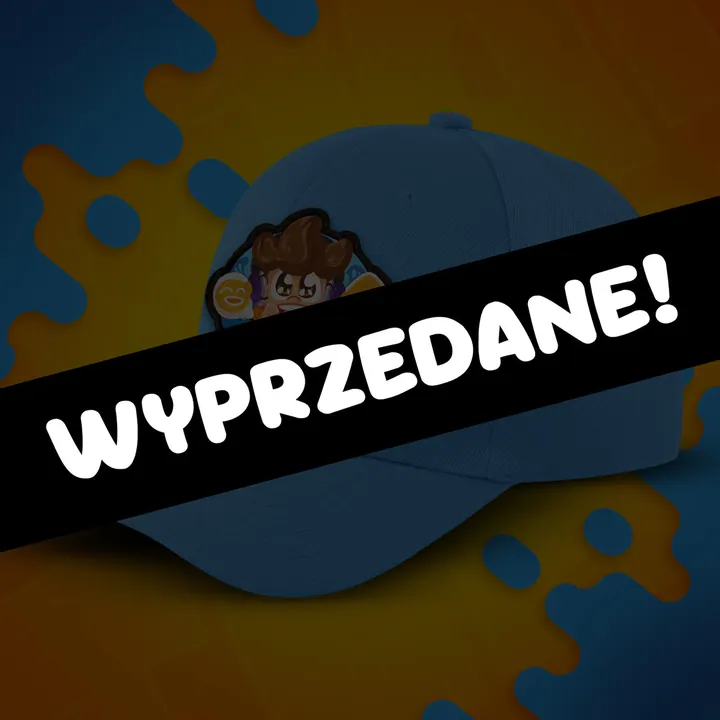 Czapka z zagiętym daszkiem - gamer - sky blue