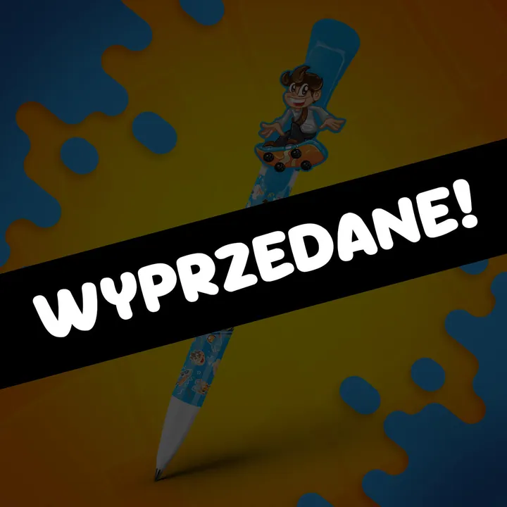 Długopis Wojan deskorolka - niebieski