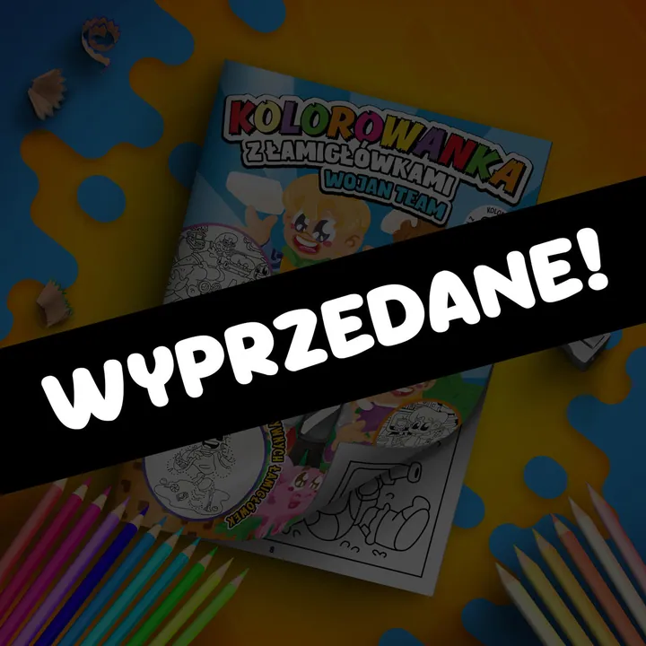 Kolorowanka z łamigłówkami Wojan Team