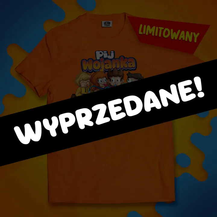 Koszulka „Pij Wojanka do białego ranka” - pomarańczowa