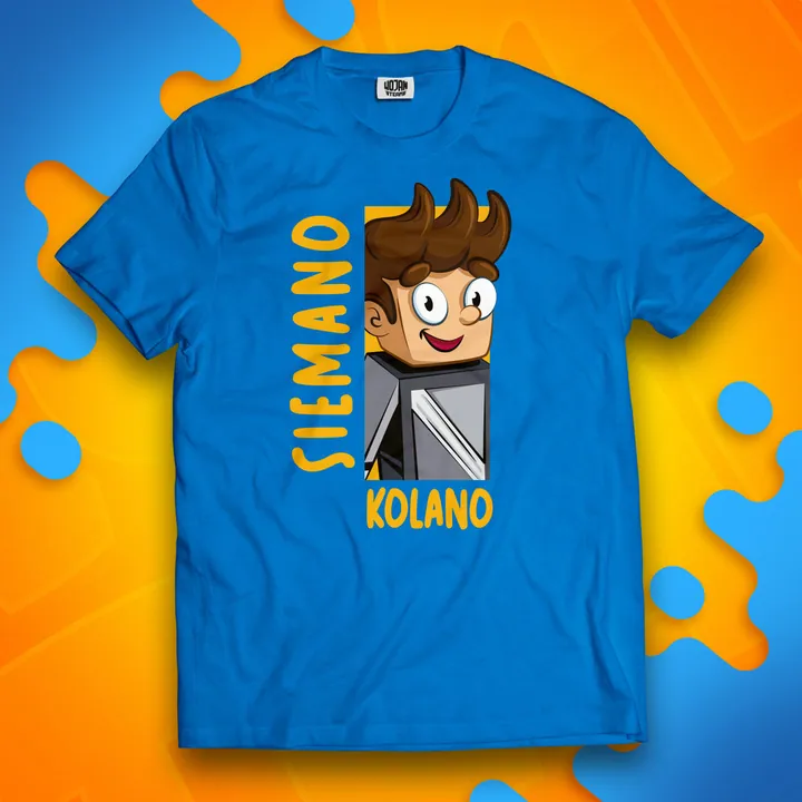 Koszulka siemano kolano - niebieska
