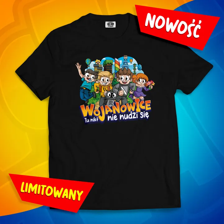 Limitowana koszulka „Wojanowice” - czarna