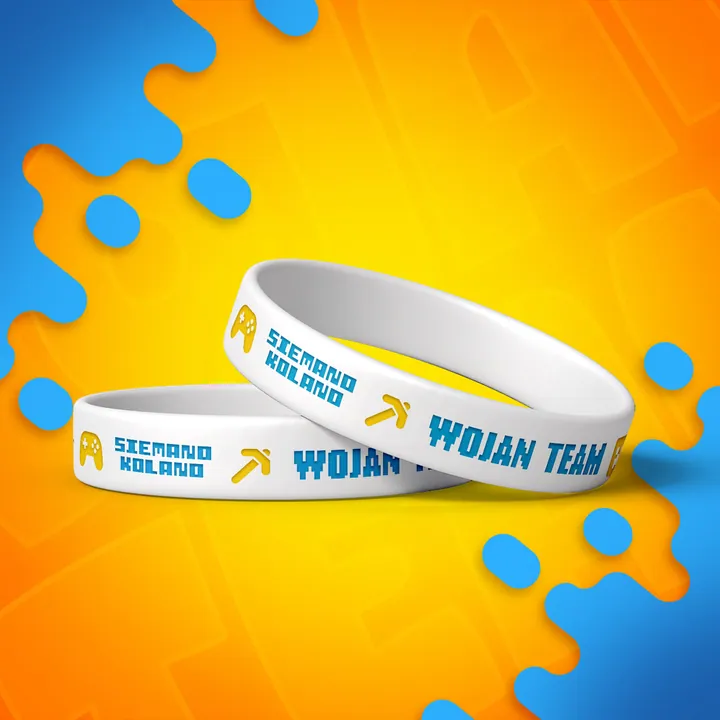 Opaska świecąca Wojan Team - biała
