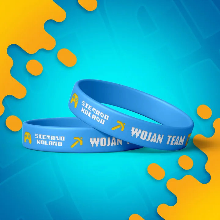 Opaska świecąca Wojan Team - niebieska