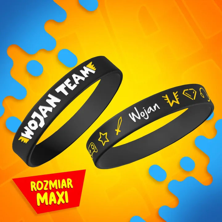 Opaska maxi Wojan Team - czarna