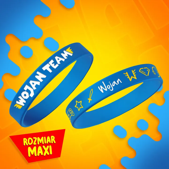 Opaska maxi Wojan Team - niebieska
