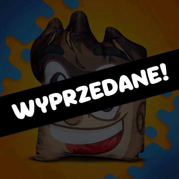 Poduszka dwustronna głowa Wojan - 40 cm