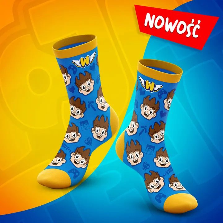 Skarpetki Premium Wojan - niebieskie