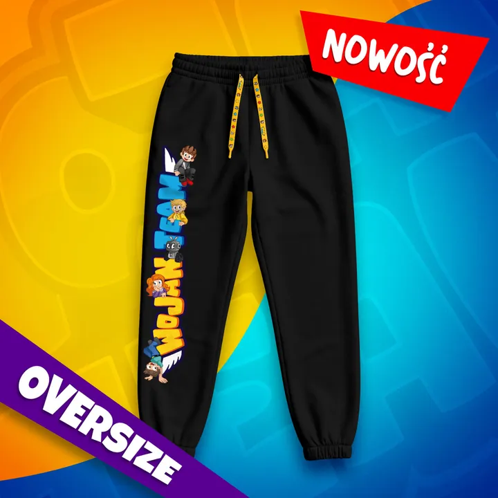 Spodnie Premium oversize - Wojan Team - czarne