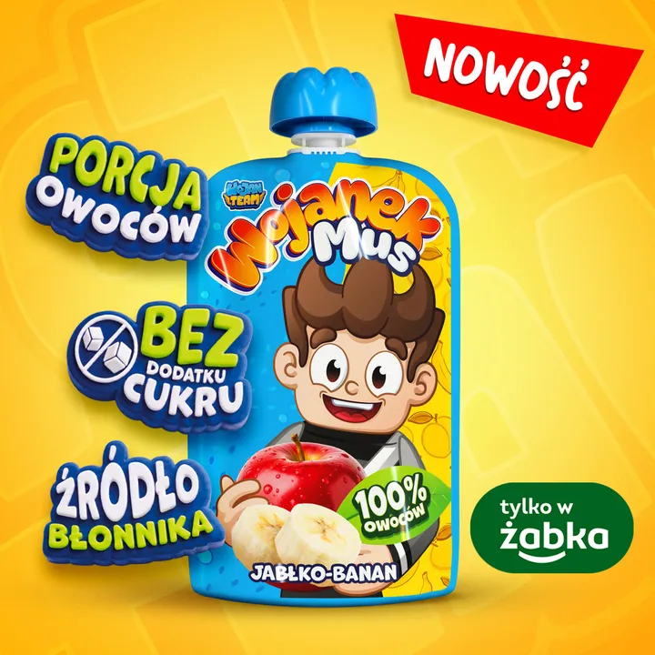 Wojanek mus - jabłko-banan
