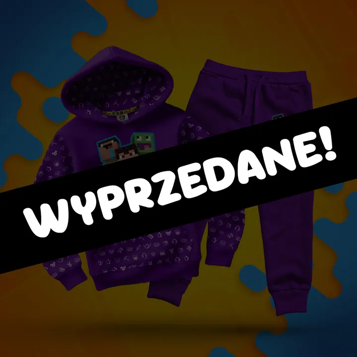 Zestaw bluza + spodnie full wzór skiny Wojan Team - fioletowy