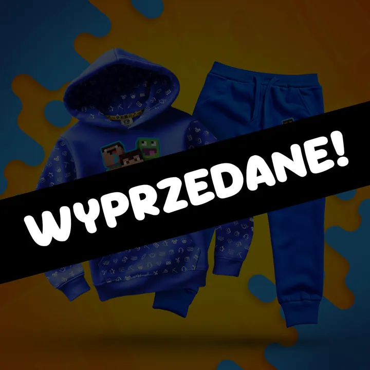 Zestaw bluza + spodnie full wzór skiny Wojan Team - niebieski