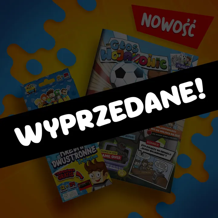 Zestaw czasopismo „Głos Wojanowic 2” + dwustronne kredki ołówkowe 12 sztuk i temperówka