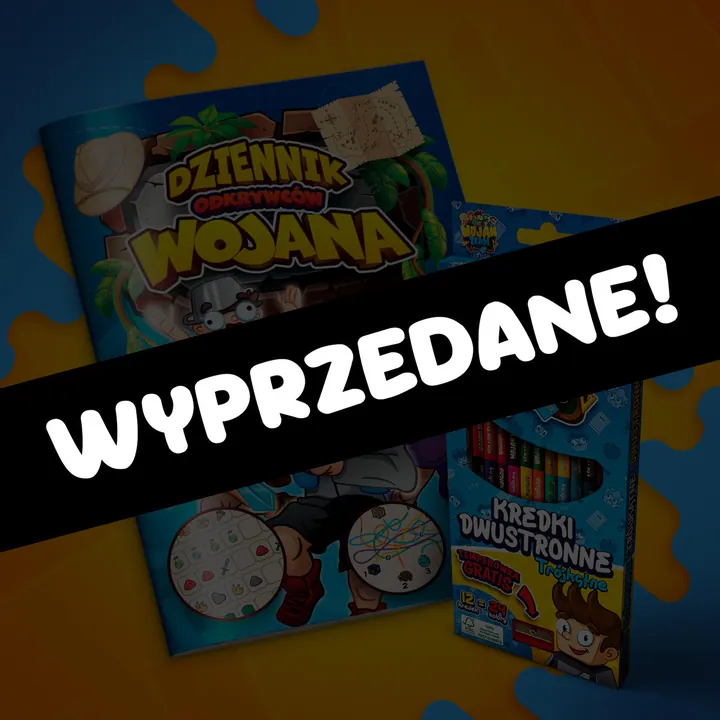 Zestaw odkrywcy Wojan Team - dziennik odkrywców Wojana + kredki Wojan Team
