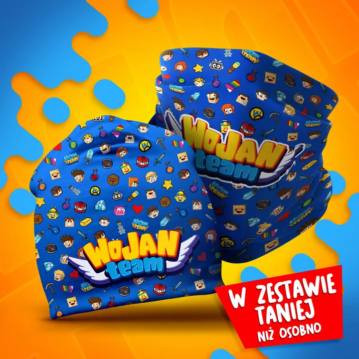 Zestaw czapka + komin Premium - Wojan Team