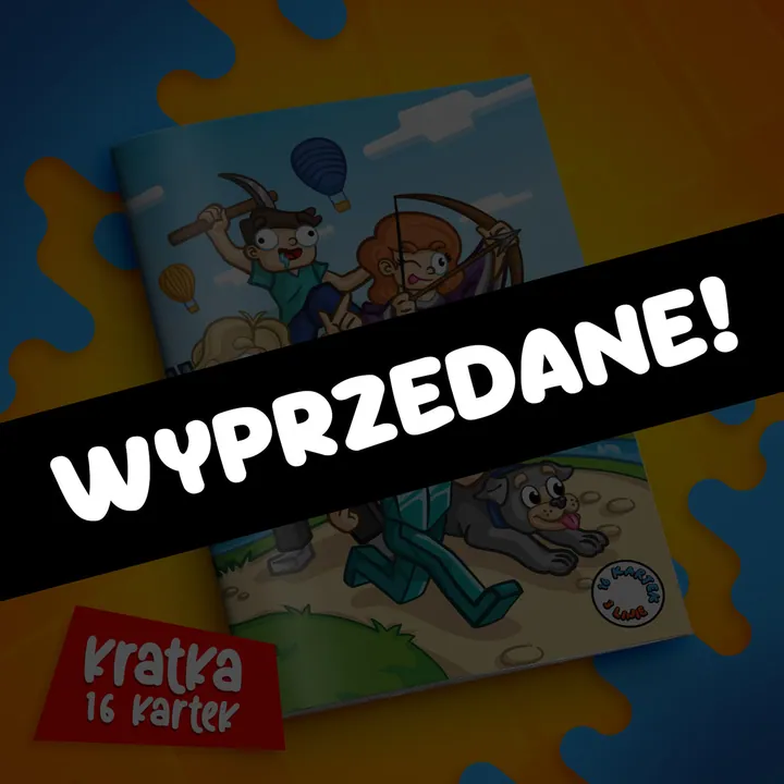 Zeszyt w kratkę A5 - 16 kartek - zamek Wojan Team - 2025