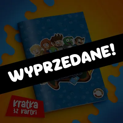 Zeszyt w kratkę A5 - 32 kartki - ekipa Wojan Team - 2025