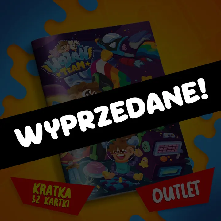 Zeszyt w kratkę A5 - 32 kartki - kosmiczne Wojanowice - 2024