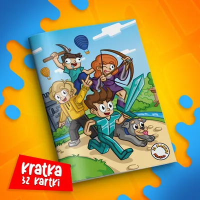 Zeszyt w kratkę A5 - 32 kartki - zamek Wojan Team - 2025